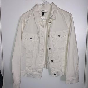 Brand new white jean jacket